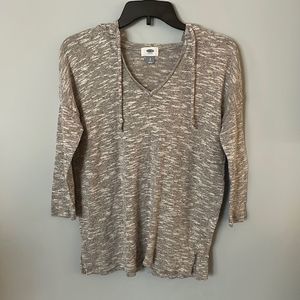 Old Navy Heather Gray Pullover Hooded Sweater